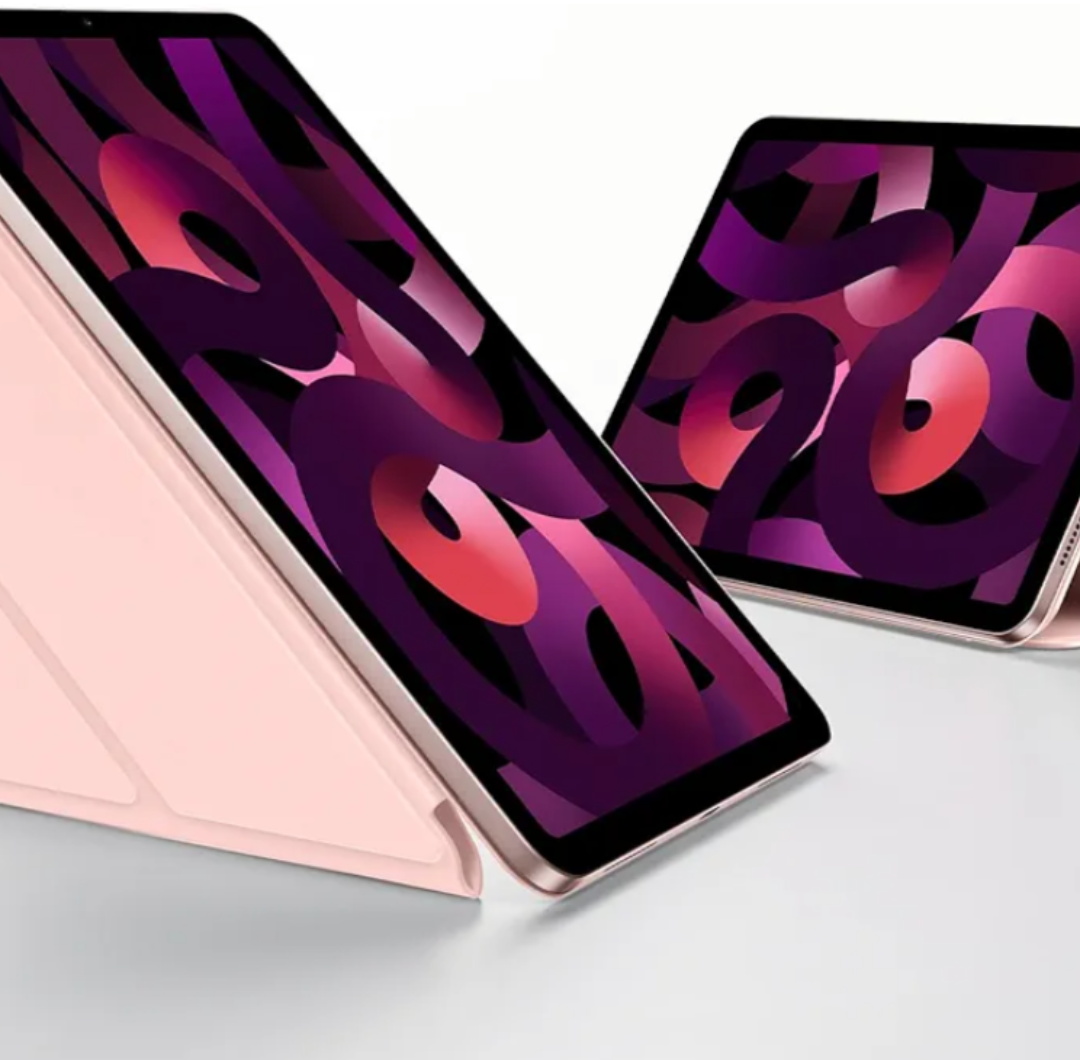 SMARTDEVIL Case for iPad Air 10.9 Inch, iPad 10th (2022/2020, 5th/4th), Lightweight Shockproof Protective Tablet Case Cover with Pencil Holder, Auto Wake/Sleep, 5 Standing Angles, Pink