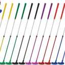 Syhood 12 Pieces Adjustable Golf Putters 6 Colors Two Way Retractable Golfball Putters Adjustable Length Aluminum Alloy Bulk for Right or Left Handed Kids Teenagers Mini Clubs