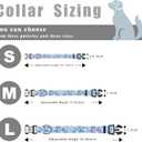4 x Dog Collar for Large Dogs,Dog Collar with QR Code Name Tag,Soft Polyester Material, Adjustable Pet ID Tag Collar (Blue Wave, Large)