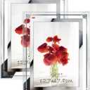 HORLIMER 5x7 Picture Frame Set of 2, Glass Photo Frame 5 by 7 for Tabletop, Horizontally or Vertically (Clear-2 Pack)