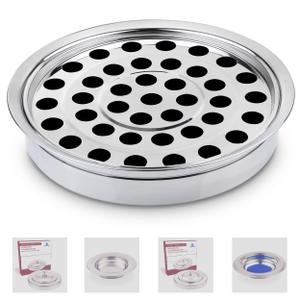 (Cup Tray) Silver Premium Communion Trays for Churches | Stainless Steel Communion Set, Supplies | 40 Cup Tray | Church Communion Ware Sets