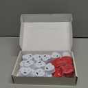 Childom Valentines Decorations,Red Rose Petals and Candles Set,1000 Pcs Fake Rose Petals with 24 Pcs LED Heart Candles,Silk Roses Petals for Romantic Night Decorations for Bedroom,Welcome Home