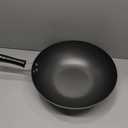 12.5" Carbon Steel Wok Non-Stick, PFAS-Free Coating, Induction-Safe Flat Bottom Stir Fry Pan with Ergonomic Handle