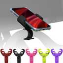 Silicone Bike Phone Holder Designed for Peloton and Exercise Bike- Cell Phone Mount for Stationary Exercise Bike Accessories (Black)