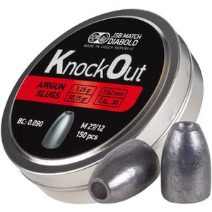 JSB Knockout Slugs .30 Cal, 50.15gr, Hollowpoint, 150ct