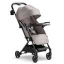 Mompush Lithe V2 Lightweight Travel Stroller, Compact Foldable Baby Stroller with Travel Bag, One-Hand Fold Stroller, Snack Tray, Mechanical Recline Seat, Airplane-Ready, UPF 50+ Canopy & Rain Cover