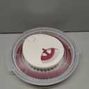 COOK WITH COLOR Collapsible Salad Spinner - 4 QT Space Saving Lettuce Dryer with Folding Collapsible Colander Great for Washing and Drying Fruit and Vegetables (Rose)