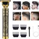 Hair Clippers for Men, Cordless Electric Hair Trimmer Rechargeable Beard Trimmer Shaver, Electric T Blade Trimmer Zero Gapped Edgers Hair Cutting Kit with Guide Combs(Dragon)