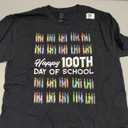 Happy 100th Day of School Student Gift 100 Days of School T-Shirt Size L