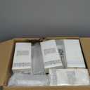 BESTVIP 700 PCS Silver Dinnerware Set for 100 Guests, Plastic Dinnerware Set for Party, Wedding, Christmas, Include: 200 Plastic Plates, 100 Silver Silverware, 100 Cups, 100 Paper Napkins