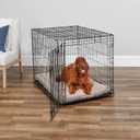 MidWest Homes for Pets 42-Inch iCrate for Large Breeds, 71-90 lbs, Single Door Folding Dog Crate with Divider Panel, Leak-Proof Tray & Secure Latch, Portable, Durable & Easy to Assemble