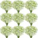 ASTRYAS 60Pcs Babys Breath Artificial Flowers, Baby Breath Flowers Artificial Bulk, Fake White Gypsophila Babies Breath Real Touch Flowers for Wedding Bouquet Floral Arrangement Party Home Decor