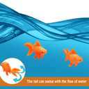 Sumind 30 Pieces Fake Goldfish Plastic Floating Artificial Aquarium Fish Realistic Moving Orange Goldfish Ornament Decorations for Aquarium Tank