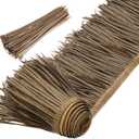Yilloog Palm Thatch Roll Palm Thatch Runner Roll Mexican Style Straw Roof Panels Tiki Hut Palapa Straw Roofs Duck Blind Grass for Tiki Bar Hut Garden Patio(10 M/ 32.8 ft,Retro Style)