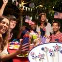 2 x 100 PCS Bamboo Cocktail Picks, Autumn Decorative Toothpicks Skewers for Appetizers, Fruits and Drink Garnish, Thanksgiving Day Party Decorations (USA-Style)