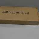 ZUKNC Lightweight Tennis Ball Hopper  Holds 50+ Tennis Balls or 40+ Pickleballs | Durable & Portable Adjustable Tennis Ball Picker | Great for Hard Court, Clay, Grass, Car Trunk (Blue)