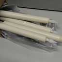 DRomance Flameless Window Candles with Remote and Timer, Battery Operated LED Taper Candles with Suction Cups Set of 6 Christmas Window Candle Holiday Decor(Silver Holders)