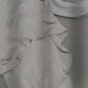 Mommy Jennie Maternity Dress for Photoshoot Sleeveless Open Front Photography Gown (One Size, White)