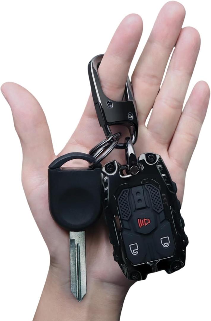 Zinc Alloy Key Fob Cover, Accessories, Key Fob Case, Keychain Compatible with Ford F150 F250 F350 Explorer Expedition 1998-2016 / Ranger Escape Edge E150 Freestar / Mazda 3 Lincoln Navigator