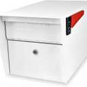 Mail Boss 7509 Mail Manager Curbside Locking Security Mailbox, Alpine White