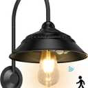 Solar Barn Light Outdoor With 3 Lighting Modes & Motion Sensor Wall Sconces, Rustic Chicken Coop Lights, Waterproof Wall Mount Light for Barn/Shed/Farmhouse/Porch