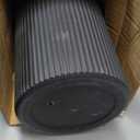 24" Tall Planters for Outdoor Plants Set of 2 - Round Black, 23.6"H x 13"W x 13"W