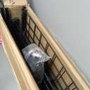 Eastern Tree 2 Packs 2'x 5' Six Pieces Gridwall Panels Stand with T-Base, Black Wire Grid Wall Display Racks with Wheels, Craft Show Display Rack, Retail Display, Extra More 16 Pieces Hooks