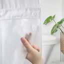 eachope 1 Pack PEVA Snap-in Shower Curtain Liner Replacement,Compatible with No Hook Shower Curtain with Snap in Liner, Removable & Water-Repellent,Machine Washable,70x54,Frost