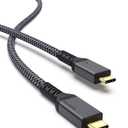 Maxonar 10FT Long Thunderbolt 4 Cable, 40Gbps Sync, 240W Charging, 8K/5K Display, All-in-One Cable Replaces Multiple Cables for 2026 Studio Display, MacBook, SSD, Docking