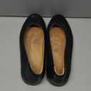 Naturalizer Womens Flexy Comfortable Slip On Round Toe Ballet Flats , Black Leather, 10 W US