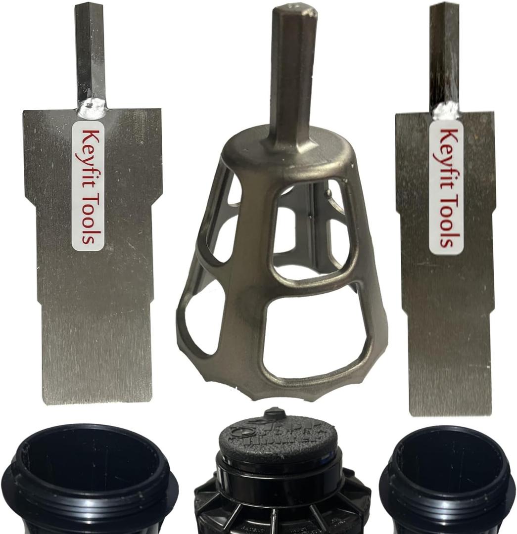 Head Honcho 3 Piece Set Drill Powered Sprinkler Head Installation Removal Repair Replacement Tools Fits All Brands Rotor Spray 304 Solid Stainless No More Wrist Twisting ~Labor Saver