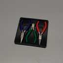 WORKPRO Jewelry Pliers Set, 3 Pack Jewelry Making Tool Kit- Needle Nose Plier/Chain Nose Plier, Round Nose Plier and Wire Cutter for Charm Bracelet, Jewelry Repair, DIY Crafts, Jewelry Making Supplies (Dark Blue, Dark Green, Red)