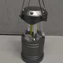 Lichamp LED Camping Lantern, 4 Pack Battery Powered Flashlight for Power Outages, Portable Collapsible Hanging Light Essential for Home, Outdoor, Emergency Lamp Survival Kit Gear for Hurricane, Gray