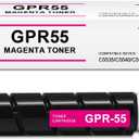 GPR-55 Magenta Toner Cartridge Compatible for Canon GPR55 0483C003 for ImageRunner Advance C5535i C5540i C5550i C5560i Printer