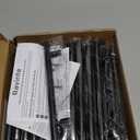 Ravinte 30 Pack | 7.38'' Cabinet Pulls Matte Black Stainless Steel Kitchen Drawer Pulls Cabinet Handles 7-3/8Length, 5 Hole Center with Mounting Template