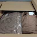 Monbix King Size Comforter Set - 7 Pieces Bed in a Bag King, Raw Umber King Bedding Sets with Comforter, All Seasons Comforter Bed Set with Sheets, Pillowcases & Shams