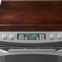 30x22 Walnut Noodle Board Stove Cover Wood with Handles, Wooden Stovetop Cover Cutting Board with Juice Groove for Gas Stove and Electric Stove Top, kitchen sink cover for counter space