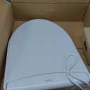 Brondell Thinline T44-EW Swash Electric Bidet Toilet Seat With Thin Profile, Heated,Remote Control, Oscillating Stainless Steel Nozzle, Warm Air Dryer, Night Light, Gentle Close Lid, Elongated