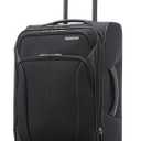 American Tourister 4 KIX 2.0 Expandable Softside Luggage with Spinner Wheels, 20 SPINNER, BLACK