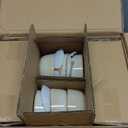 TheTerra Ceramic Dinnerware Sets for 6, 18 Pieces Handmade Reactive Glaze Plates and Bowls Set, Scratch Resistant Dish Set, Oven & Microwave & Dishwasher Safe, Cappuccino