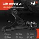 A-Premium Front Right Lower Control Arm, with Ball Joint & Bushing, Compatible with Honda Civic 2006-2011, Acura CSX 2006-2011