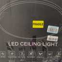 20 inch Large Dimmable Led Flush Mount Ceiling Light Fixture Brushed Nickel