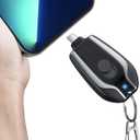 EMNT Keychain Portable Charger for USB C, 2000mAh Mini Power Emergency Pod,Small Andriod Cell Phone Charger,Type C Power Bank Battery Pack for iPhone15,16 Plus,17 pro max,Charger for Samsung More