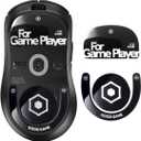 immoenuc Glass Mouse Skates for 2024 Logitech G PRO X Superlight 2 DEX Lightspeed Wireless Gaming Mouse Feet Pads Smooth Durable Game Mouse Accessories (Black)