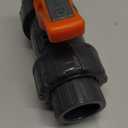 HYDROSEAL Kaplan PVC 1 1/2" True Union Ball Valve with Full Port, ASTM F1970, EPDM O-Rings and Reversible PTFE Seats, Rated at 200 PSI @73F, Gray, 1 1/2 inch Socket (1 1/2")