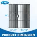 SafBbcue 18 Inch Grill Grates for Charbroil Performance 2 Burner 463625217, 463673519, 463625219, 463673017, G470-0003-W1, G470-0002-W1 G321-0005-W1 Grill Parts, Performance 300 2-Burner Gas Grill