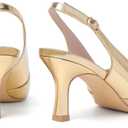 Mostrin Kitten Heels for Women Slingback Pointed Closed Toe Heels Women's Pumps Shoes for Wedding, Party, Commuting