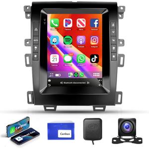 Android 13 Car Stereo Radio for Ford Edge 2013 2014 2015 Wireless Carplay Android Auto, Rimoody 9.7 Inch Touch Screen GPS Navigation Bluetooth FM/RDS HiFi WiFi + AHD Backup Camera