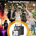 Fog Bubble Machine - 1500W Smoke Bubble Machine with 24 RGBW LED Lights, Remote, Timer,DMX Control for Halloween, Christmas, Weddings, Stage Parties Indoor & Outdoor (Big)