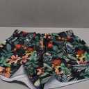 QUEEN PLUS Womens Casual Shorts Comfy Elastic Waist Drawstring Pocket Shorts Pants (Small, 2-black Lily)